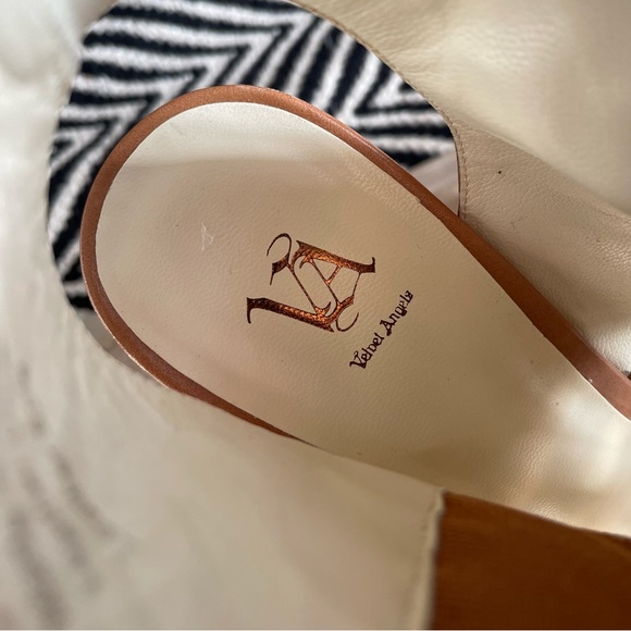 Velvet Angels Brown Leather Heels - Sz 39 or 9 - Picture 11 of 16